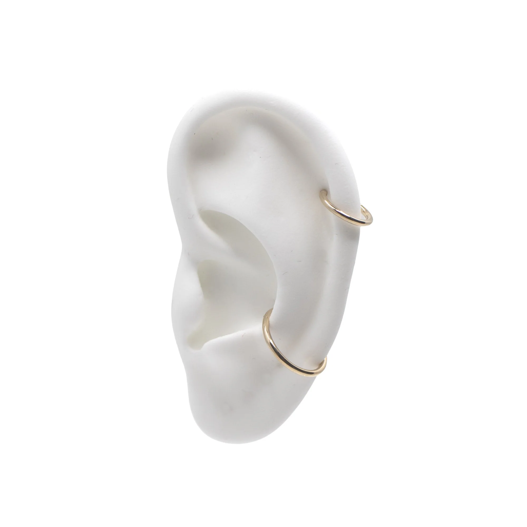 16 Gauge Plain 14k Clicker Hoop - Image 3