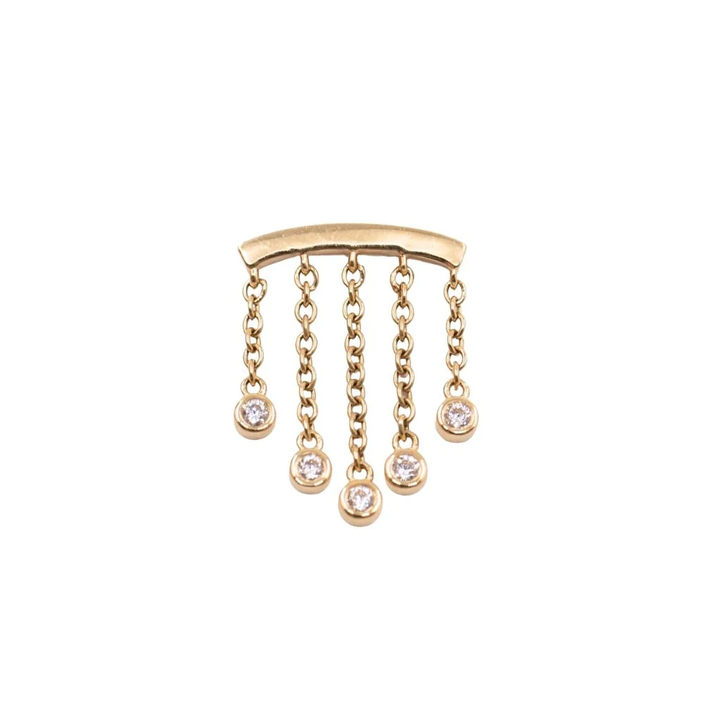 Crystal Chandelier Floating Helix Earring - Image 5