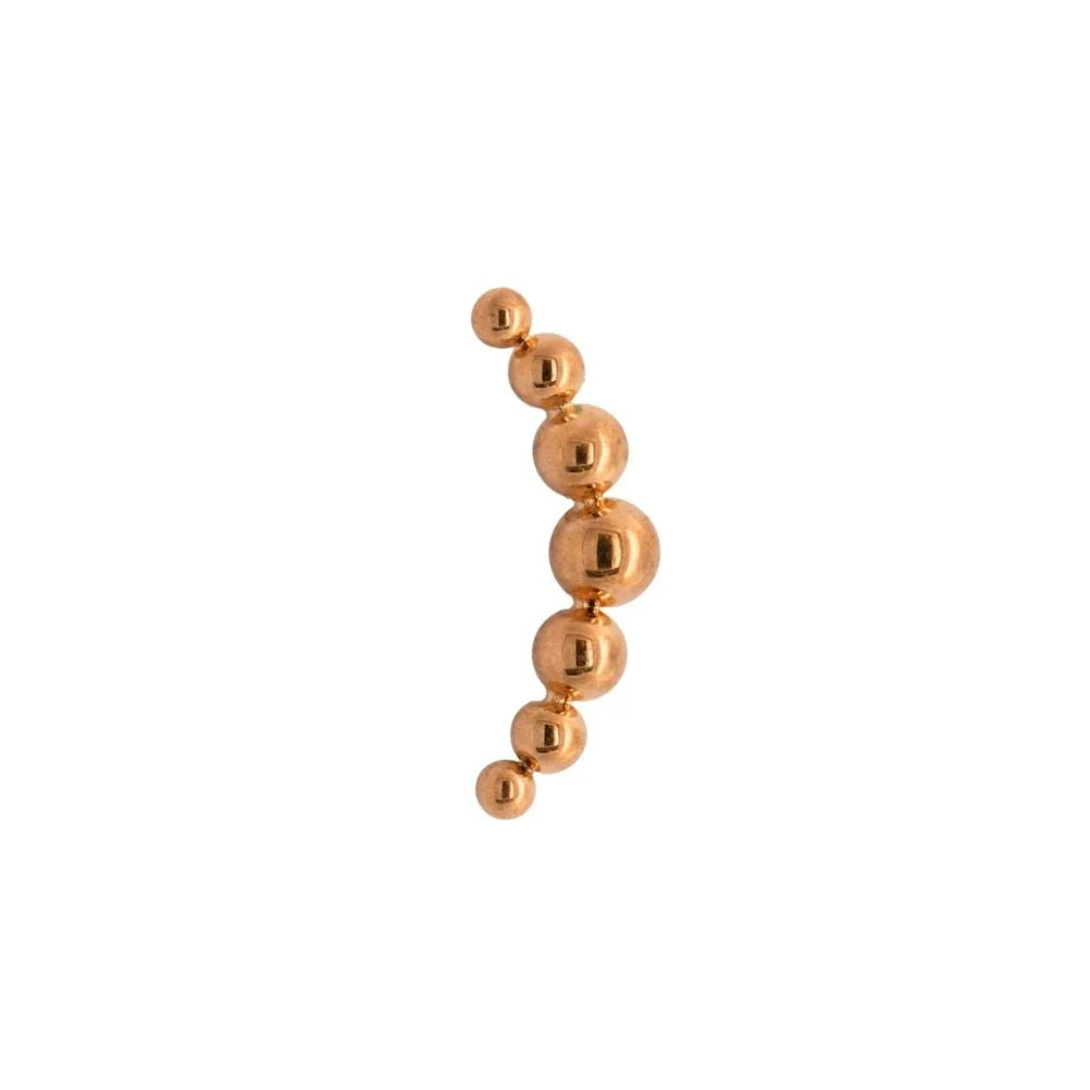 Curved Beaded Earring Top - Image 4
