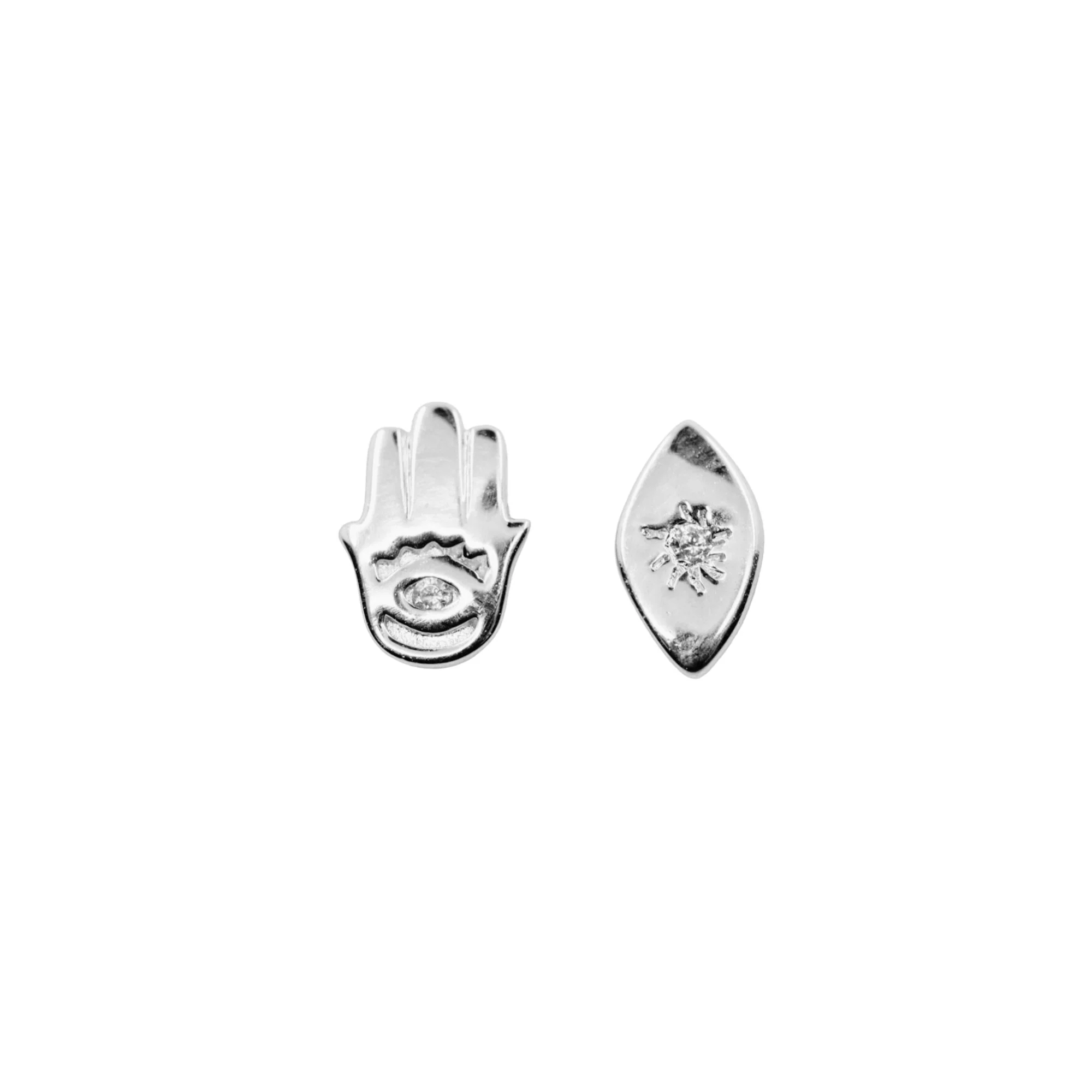 Hamsa + Evil Eye Earring Set - Image 6