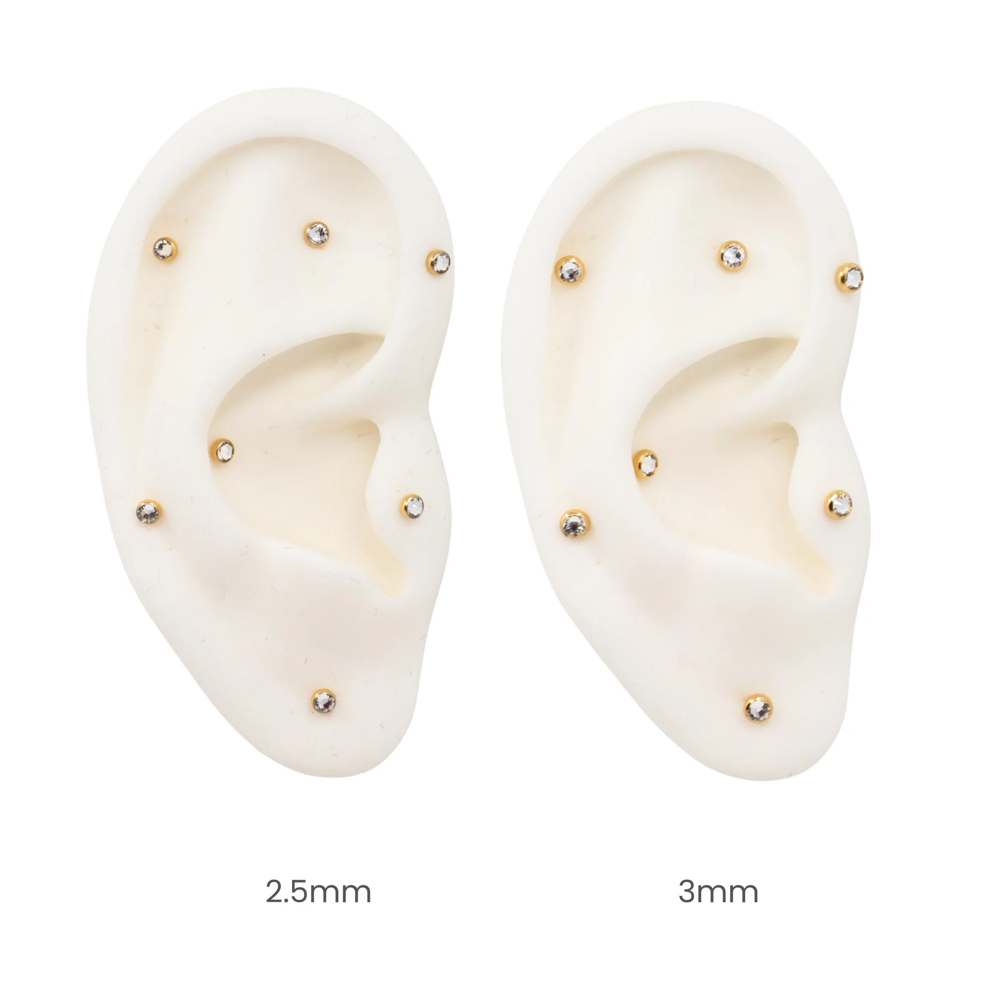 White Swarovski Crystal Earring Top - Image 3
