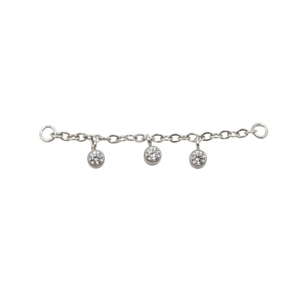 Triple Crystal Chain Connector - Image 4