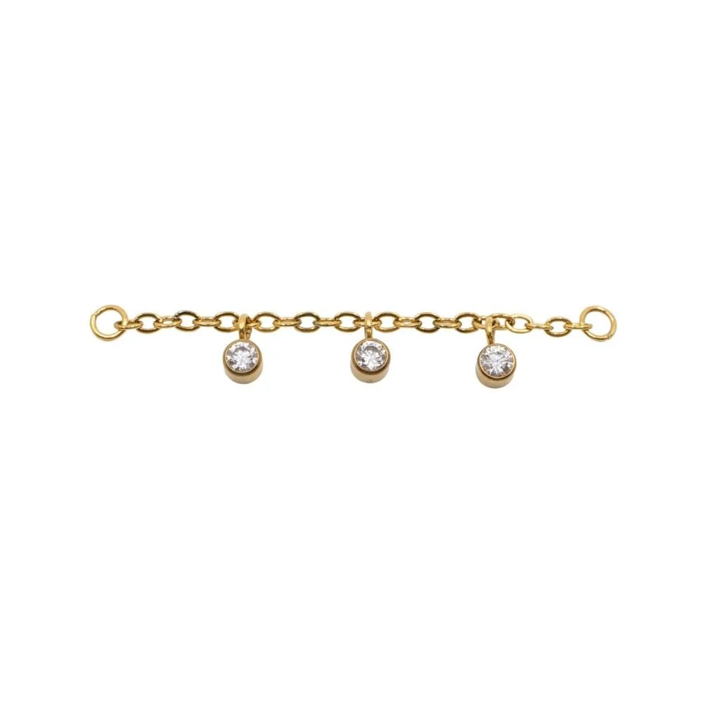 Triple Crystal Chain Connector - Image 5